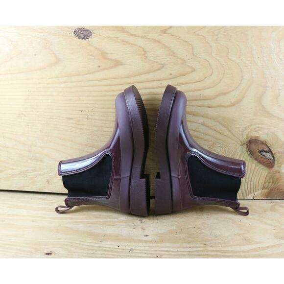 New Jeffrey Campbell Boots Womens 9 Purple Rain Boots Platform Chelsea Slip On - Picture 5 of 8